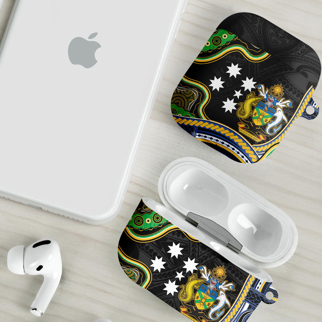 South Sea Islanders And Solomon Islands AirPods Case Solomons Coat Of Arms And Southern Cross DT05 - Polynesian Pride