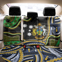 South Sea Islanders And Solomon Islands Back Car Seat Cover Solomons Coat Of Arms And Southern Cross DT05 - Polynesian Pride