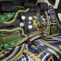 South Sea Islanders And Solomon Islands Back Car Seat Cover Solomons Coat Of Arms And Southern Cross DT05 - Polynesian Pride