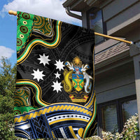 South Sea Islanders And Solomon Islands Garden Flag Solomons Coat Of Arms And Southern Cross DT05 - Polynesian Pride