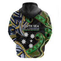South Sea Islanders And Solomon Islands Hoodie Solomons Coat Of Arms And Southern Cross DT05 - Polynesian Pride