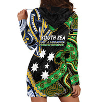 South Sea Islanders And Solomon Islands Hoodie Dress Solomons Coat Of Arms And Southern Cross DT05 - Polynesian Pride