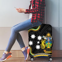 South Sea Islanders And Solomon Islands Luggage Cover Solomons Coat Of Arms And Southern Cross DT05 - Polynesian Pride