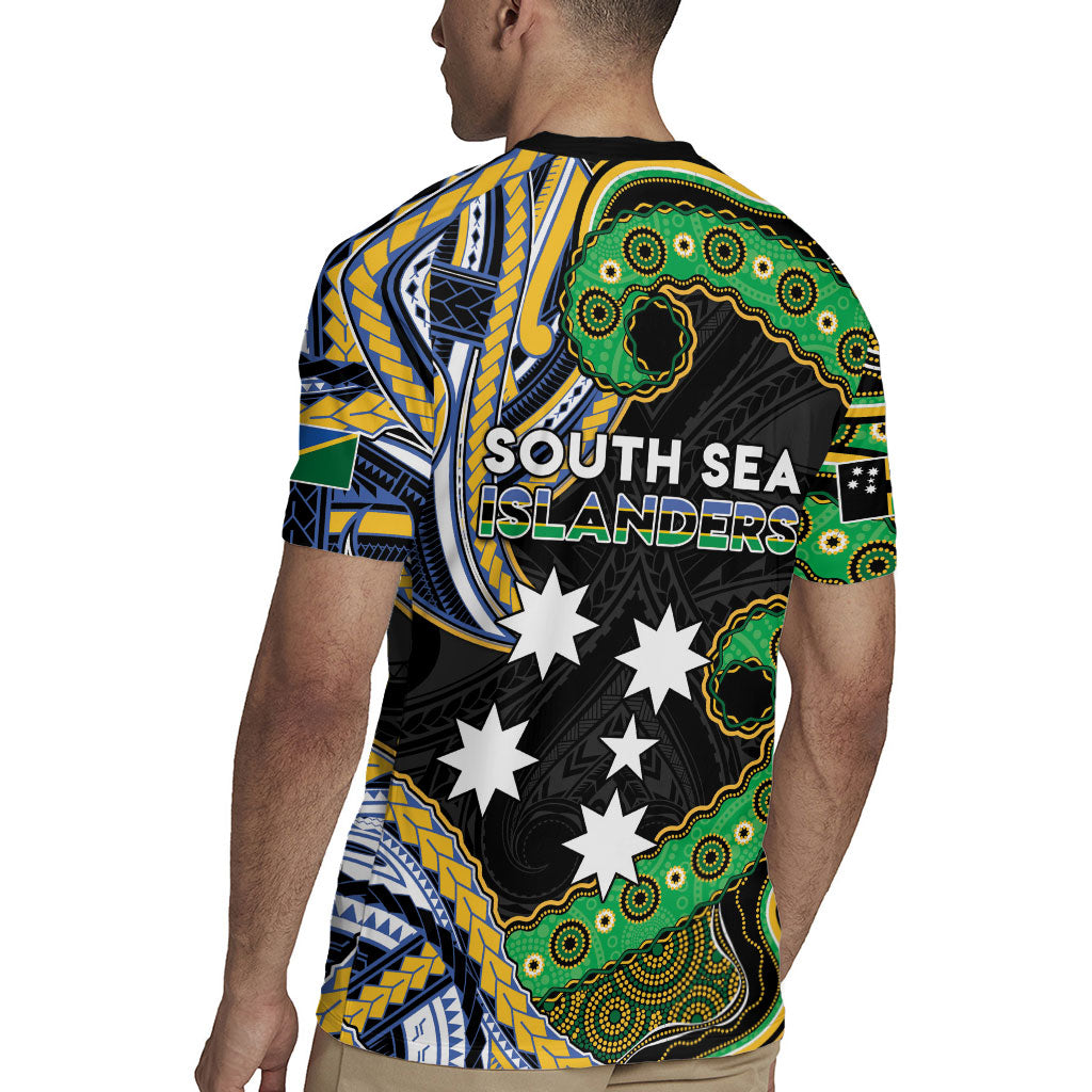 South Sea Islanders And Solomon Islands Rugby Jersey Solomons Coat Of Arms And Southern Cross DT05 - Polynesian Pride