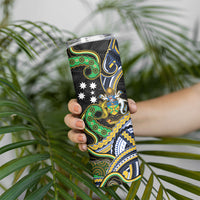 South Sea Islanders And Solomon Islands Skinny Tumbler Solomons Coat Of Arms And Southern Cross DT05 - Polynesian Pride