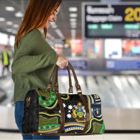 South Sea Islanders And Solomon Islands Travel Bag Solomons Coat Of Arms And Southern Cross DT05 - Polynesian Pride