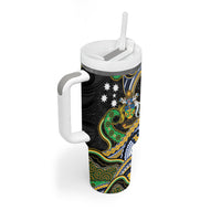 South Sea Islanders And Solomon Islands Tumbler With Handle Solomons Coat Of Arms And Southern Cross DT05 - Polynesian Pride