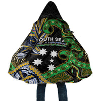 South Sea Islanders And New Caledonia Cloak Nautilus Shell Southern Cross Tribal Pattern DT05 Unisex Black - Polynesian Pride