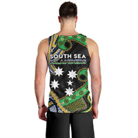 South Sea Islanders And New Caledonia Men Tank Top Nautilus Shell Southern Cross Tribal Pattern DT05 - Polynesian Pride