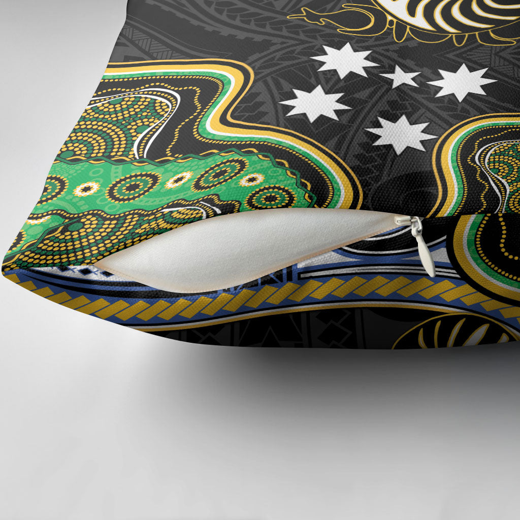 South Sea Islanders And New Caledonia Pillow Cover Nautilus Shell Southern Cross Tribal Pattern DT05 - Polynesian Pride