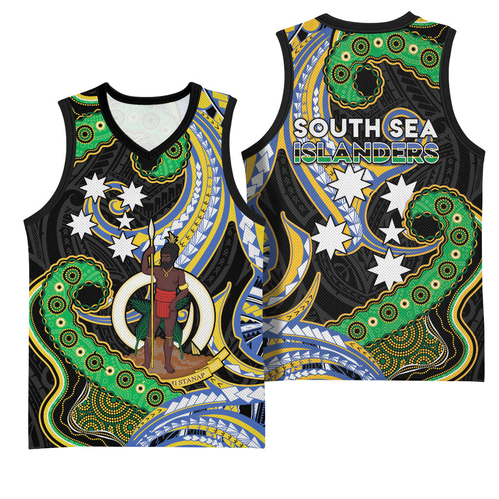 South Sea Islanders And Vanuatu Basketball Jersey Boar Tusk Warrior Southern Tribal Pattern DT05 - Polynesian Pride