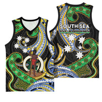South Sea Islanders And Vanuatu Basketball Jersey Boar Tusk Warrior Southern Tribal Pattern DT05 - Polynesian Pride
