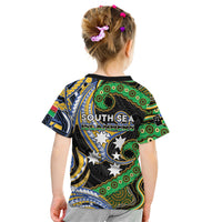 South Sea Islanders And Vanuatu Kid T Shirt Boar Tusk Warrior Southern Tribal Pattern DT05 - Polynesian Pride