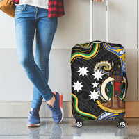 South Sea Islanders And Vanuatu Luggage Cover Boar Tusk Warrior Southern Tribal Pattern DT05 - Polynesian Pride