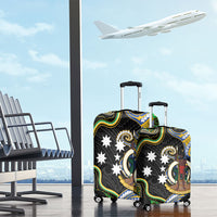 South Sea Islanders And Vanuatu Luggage Cover Boar Tusk Warrior Southern Tribal Pattern DT05 - Polynesian Pride