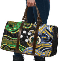 South Sea Islanders And Vanuatu Travel Bag Boar Tusk Warrior Southern Tribal Pattern DT05 - Polynesian Pride