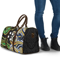 South Sea Islanders And Vanuatu Travel Bag Boar Tusk Warrior Southern Tribal Pattern DT05 - Polynesian Pride