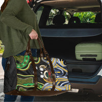 South Sea Islanders And Vanuatu Travel Bag Boar Tusk Warrior Southern Tribal Pattern DT05 - Polynesian Pride