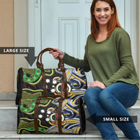 South Sea Islanders And Vanuatu Travel Bag Boar Tusk Warrior Southern Tribal Pattern DT05 - Polynesian Pride