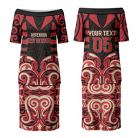 Custom Aotearoa Ngai Te Rangi Couples Matching Puletasi and Long Sleeve Button Shirt New Zealand Traditional Maori Pattern DT05 - Polynesian Pride
