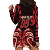 Custom Aotearoa Ngai Te Rangi Hoodie Dress New Zealand Traditional Maori Pattern DT05 - Polynesian Pride