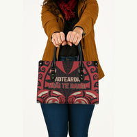 Aotearoa Ngai Te Rangi Leather Bag New Zealand Traditional Maori Pattern DT05 - Polynesian Pride