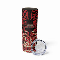 Custom Aotearoa Ngai Te Rangi Skinny Tumbler New Zealand Traditional Maori Pattern DT05 - Polynesian Pride