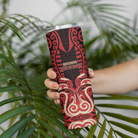 Custom Aotearoa Ngai Te Rangi Skinny Tumbler New Zealand Traditional Maori Pattern DT05 - Polynesian Pride