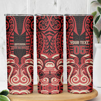 Custom Aotearoa Ngai Te Rangi Skinny Tumbler New Zealand Traditional Maori Pattern DT05 - Polynesian Pride