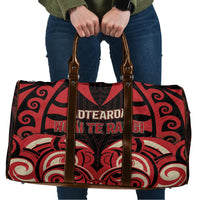 Aotearoa Ngai Te Rangi Travel Bag New Zealand Traditional Maori Pattern DT05 Red - Polynesian Pride