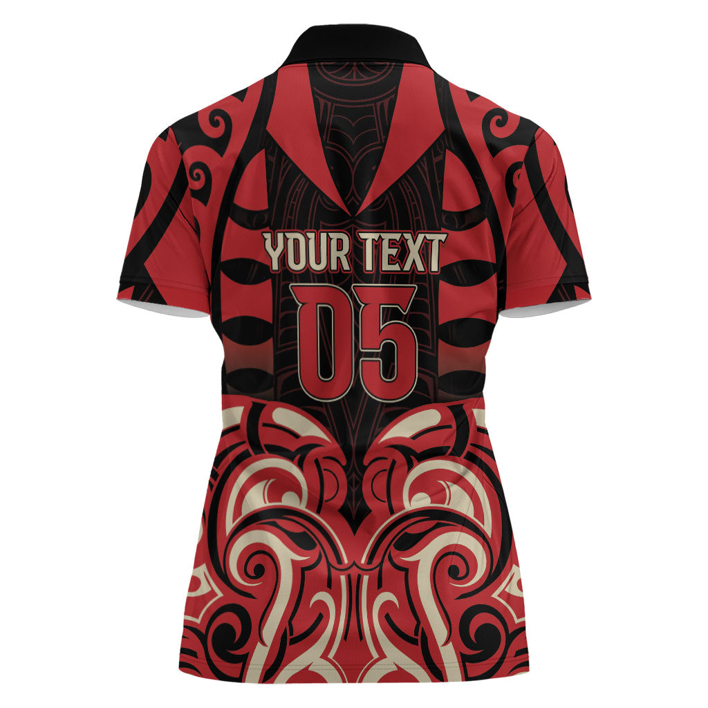 Custom Aotearoa Ngai Te Rangi Women Polo Shirt New Zealand Traditional Maori Pattern DT05 - Polynesian Pride
