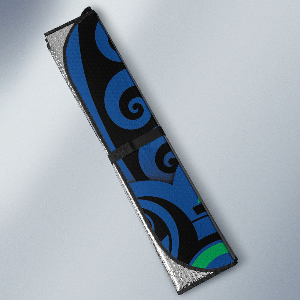 Aotearoa Ngati Ranginui Auto Sun Shade New Zealand Traditional Maori Pattern DT05 - Polynesian Pride