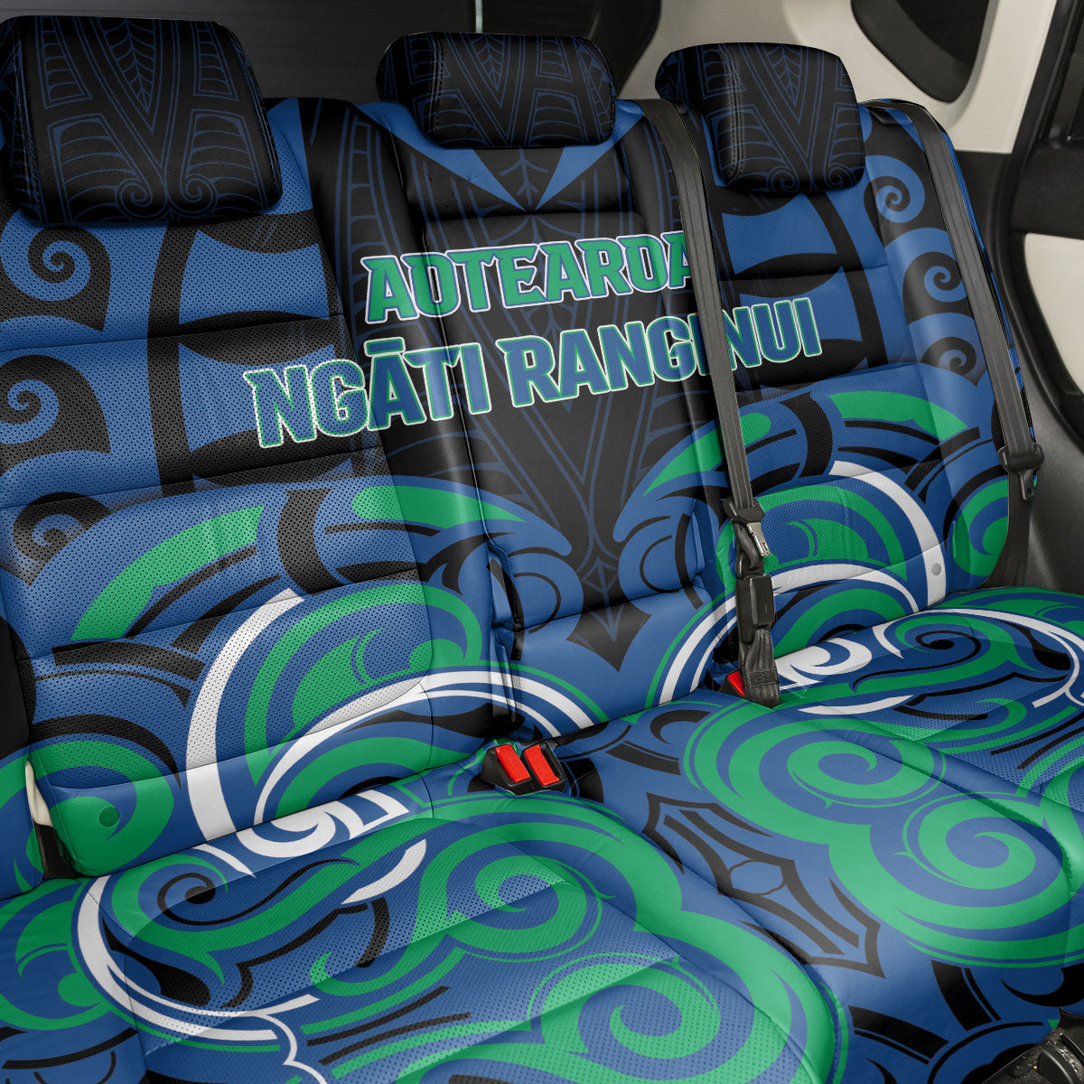 Aotearoa Ngati Ranginui Back Car Seat Cover New Zealand Traditional Maori Pattern DT05 - Polynesian Pride