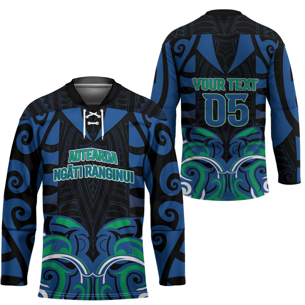 Custom Aotearoa Ngati Ranginui Hockey Jersey New Zealand Traditional Maori Pattern DT05 - Polynesian Pride
