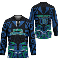 Custom Aotearoa Ngati Ranginui Hockey Jersey New Zealand Traditional Maori Pattern DT05 - Polynesian Pride