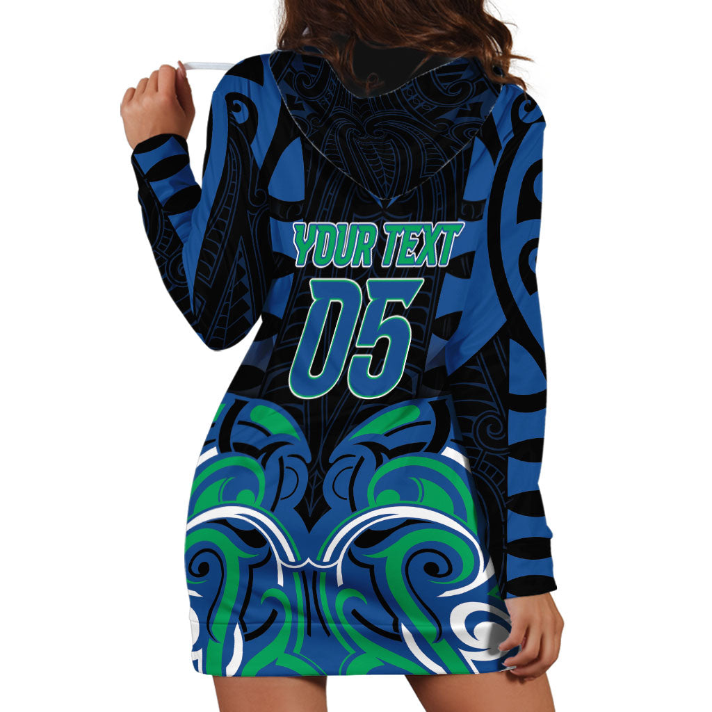 Custom Aotearoa Ngati Ranginui Hoodie Dress New Zealand Traditional Maori Pattern DT05 - Polynesian Pride