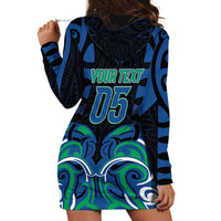 Custom Aotearoa Ngati Ranginui Hoodie Dress New Zealand Traditional Maori Pattern DT05 - Polynesian Pride