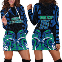 Custom Aotearoa Ngati Ranginui Hoodie Dress New Zealand Traditional Maori Pattern DT05 - Polynesian Pride