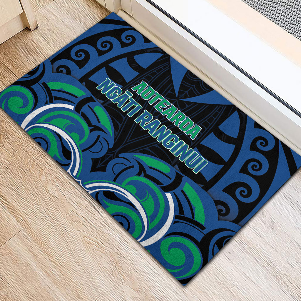 Aotearoa Ngati Ranginui Rubber Doormat New Zealand Traditional Maori Pattern DT05 - Polynesian Pride