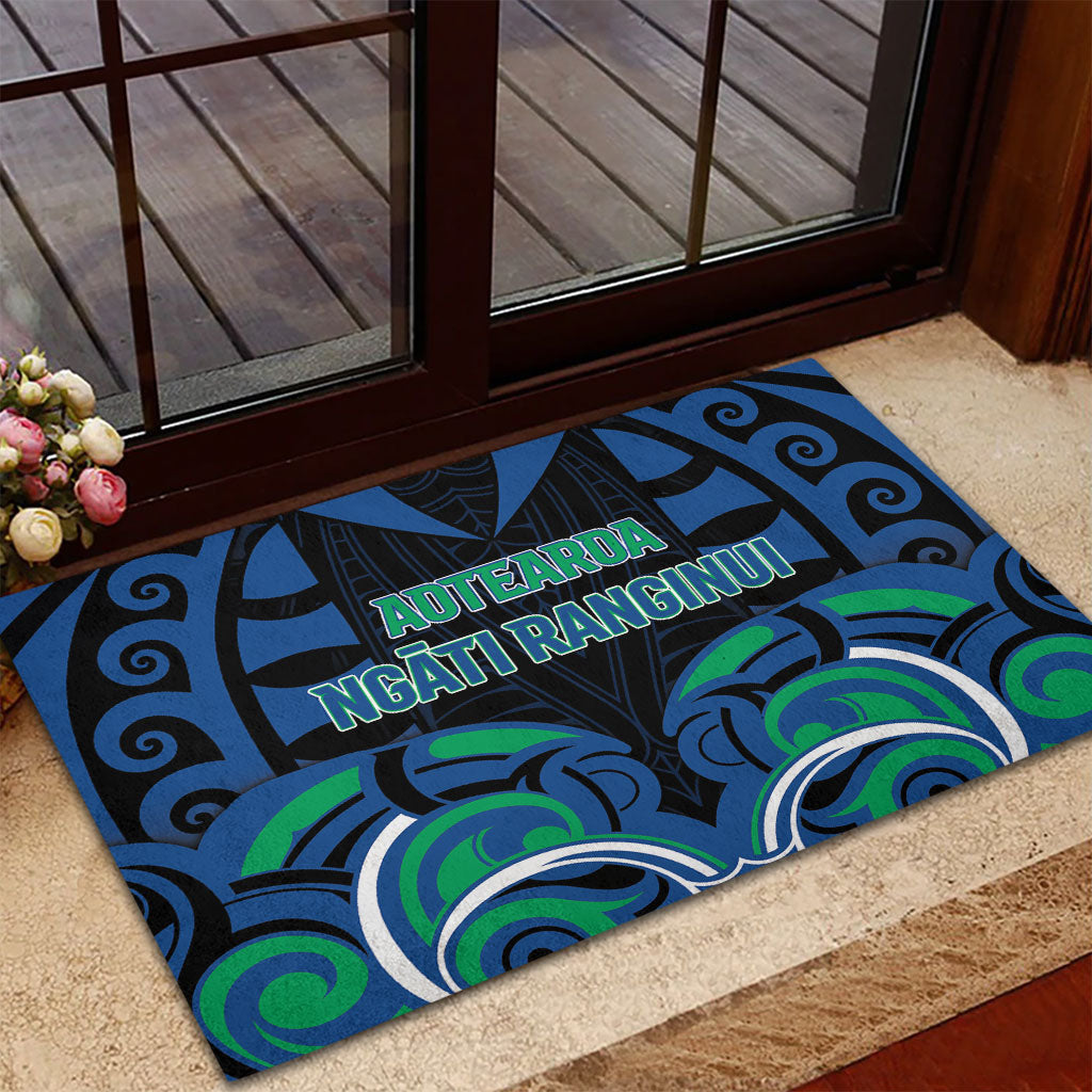 Aotearoa Ngati Ranginui Rubber Doormat New Zealand Traditional Maori Pattern DT05 - Polynesian Pride