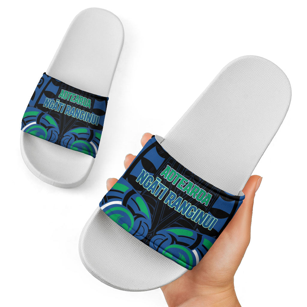 Aotearoa Ngati Ranginui Slide Sandals New Zealand Traditional Maori Pattern DT05 - Polynesian Pride