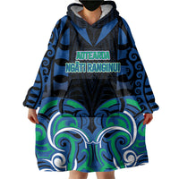 Custom Aotearoa Ngati Ranginui Wearable Blanket Hoodie New Zealand Traditional Maori Pattern DT05 - Polynesian Pride