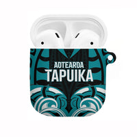Aotearoa Tapuika AirPods Case New Zealand Traditional Maori Pattern DT05 Teal - Polynesian Pride