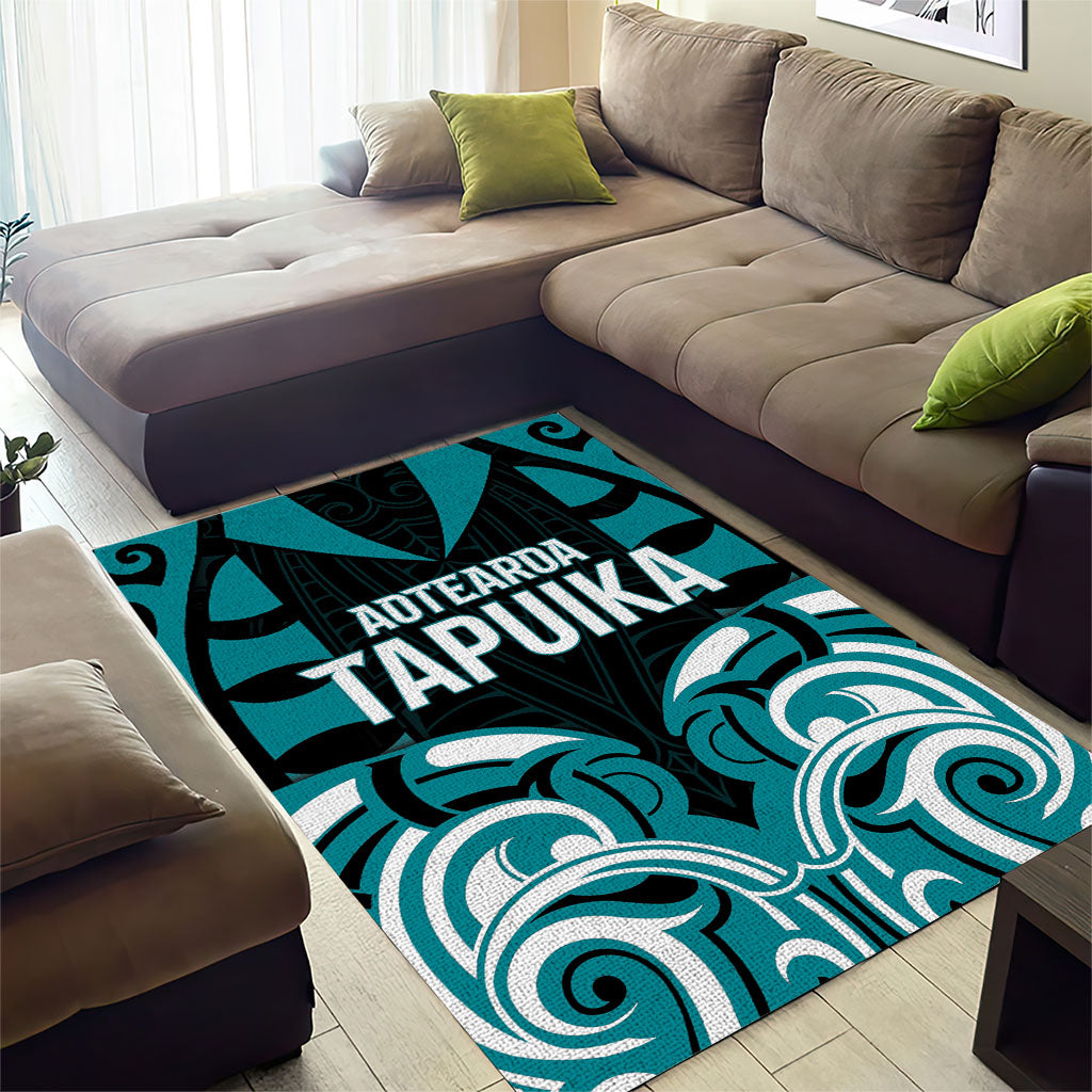Aotearoa Tapuika Area Rug New Zealand Traditional Maori Pattern DT05 - Polynesian Pride