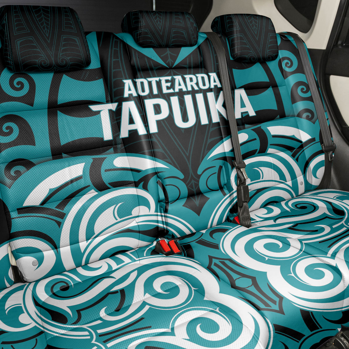 Aotearoa Tapuika Back Car Seat Cover New Zealand Traditional Maori Pattern DT05 - Polynesian Pride