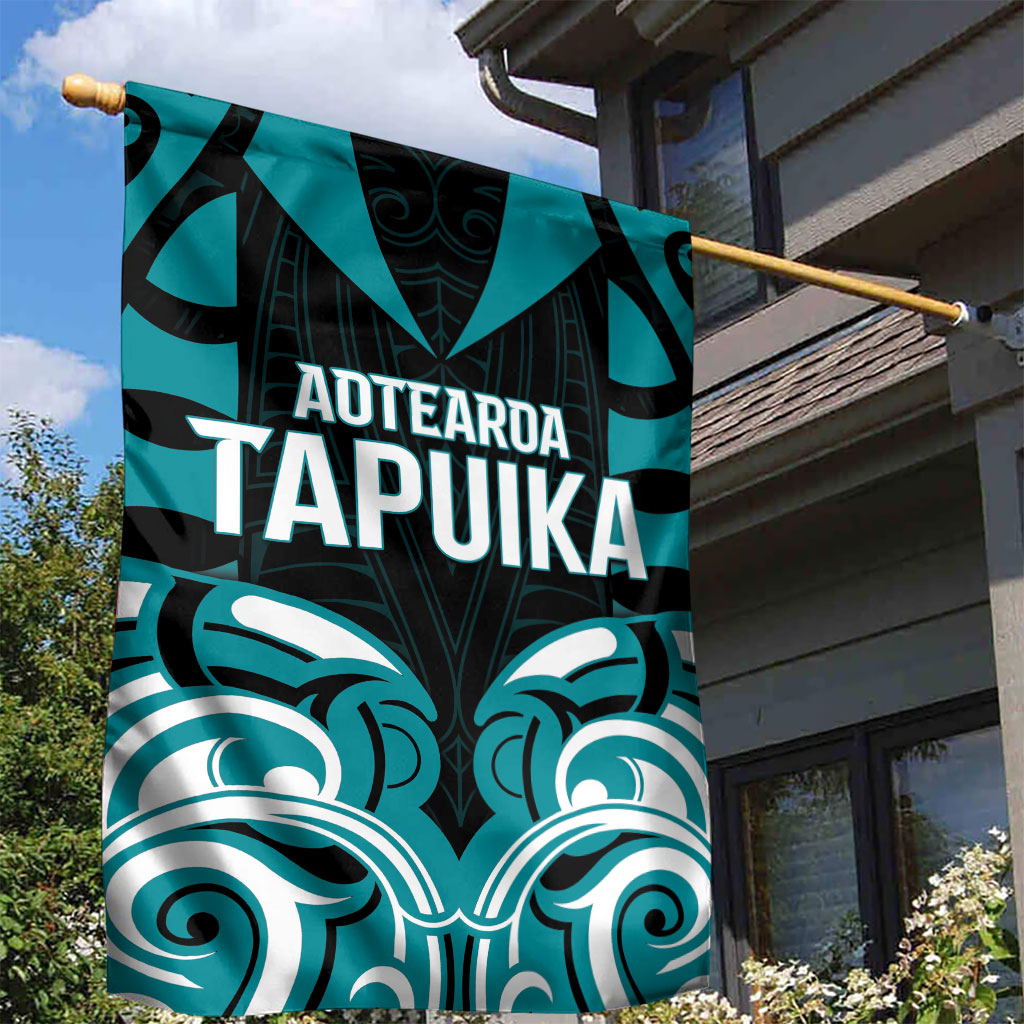 Aotearoa Tapuika Garden Flag New Zealand Traditional Maori Pattern DT05 - Polynesian Pride
