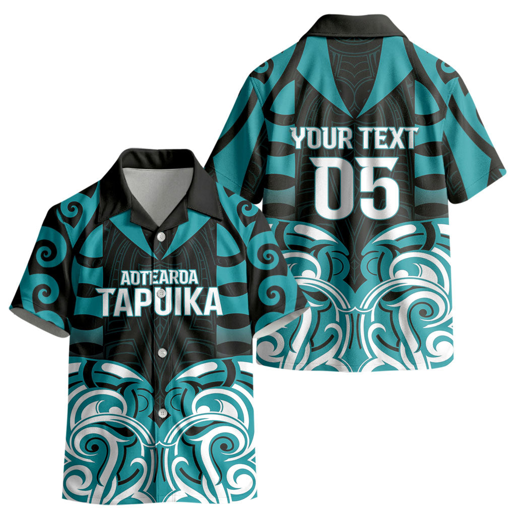Custom Aotearoa Tapuika Kid Hawaiian Shirt New Zealand Traditional Maori Pattern DT05 - Polynesian Pride