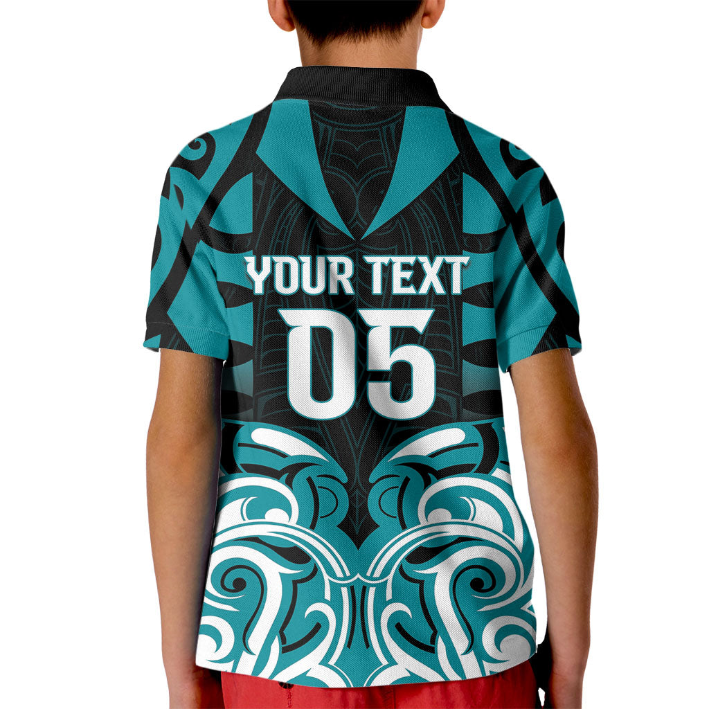 Custom Aotearoa Tapuika Kid Polo Shirt New Zealand Traditional Maori Pattern DT05 - Polynesian Pride