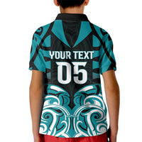Custom Aotearoa Tapuika Kid Polo Shirt New Zealand Traditional Maori Pattern DT05 - Polynesian Pride