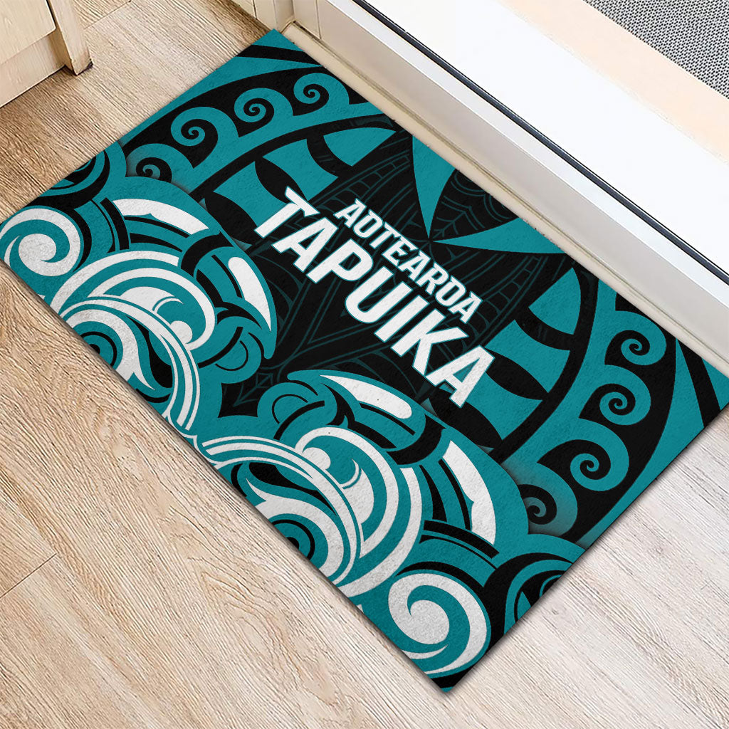 Aotearoa Tapuika Rubber Doormat New Zealand Traditional Maori Pattern DT05 - Polynesian Pride